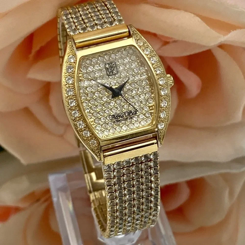 Victoria Weick Beverly Hills Pave Crystal Dial and Bezel Ladies Dress Watch